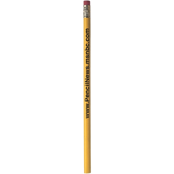 Wood number 2 pencil in solid colors and has a gold... from ASI 61966 HPG / Hub Pen