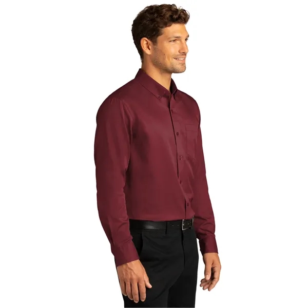 Port Authority Long Sleeve SuperPro React Twill Shirt.... from ASI 84863 SanMar