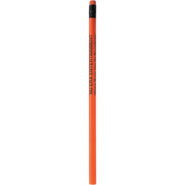 Classic wood number 2 pencil with neon eraser and black ferrule... from ASI 61966 HPG / Hub Pen