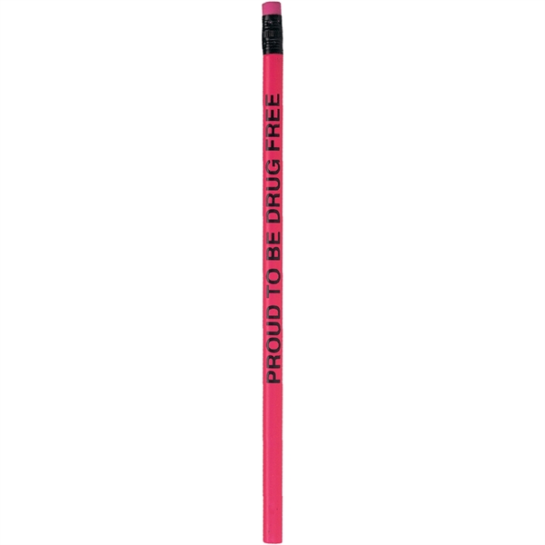 Classic wood number 2 pencil with neon eraser and black ferrule... from ASI 61966 HPG / Hub Pen