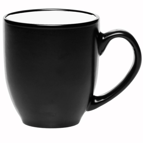 16 oz. two-tone, bistro-style ceramic mug.... from ASI 39552 BEL Promo