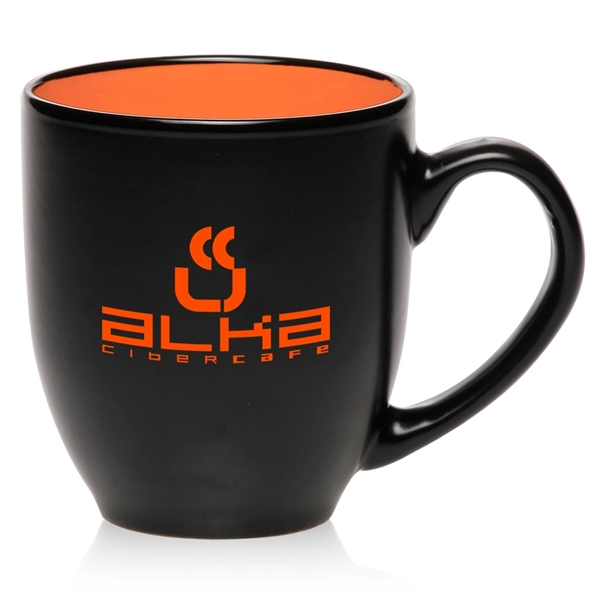 16 oz. two-tone, bistro-style ceramic mug.... from ASI 39552 BEL Promo