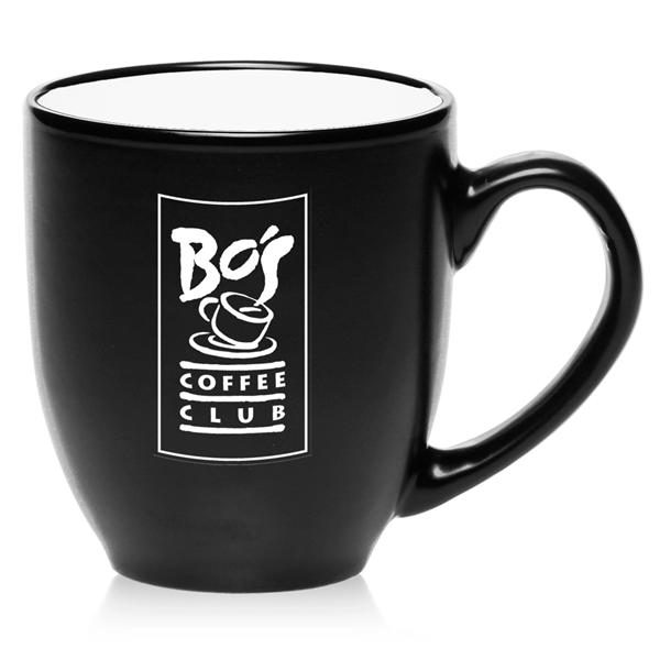 16 oz. two-tone, bistro-style ceramic mug.... from ASI 39552 BEL Promo