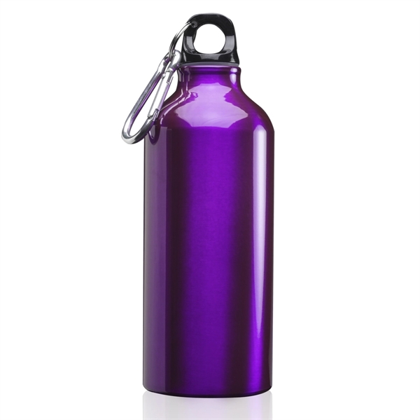 20 oz. aluminum sport water bottle with twist cap and carabiner.... from ASI 39552 BEL Promo