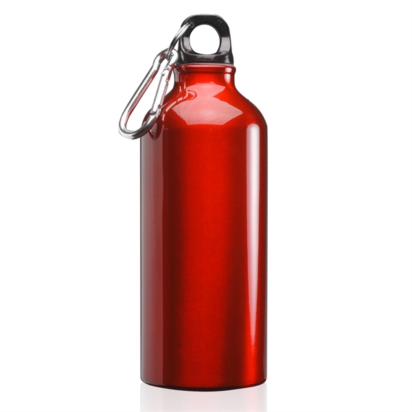 20 oz. aluminum sport water bottle with twist cap and carabiner.... from ASI 39552 BEL Promo
