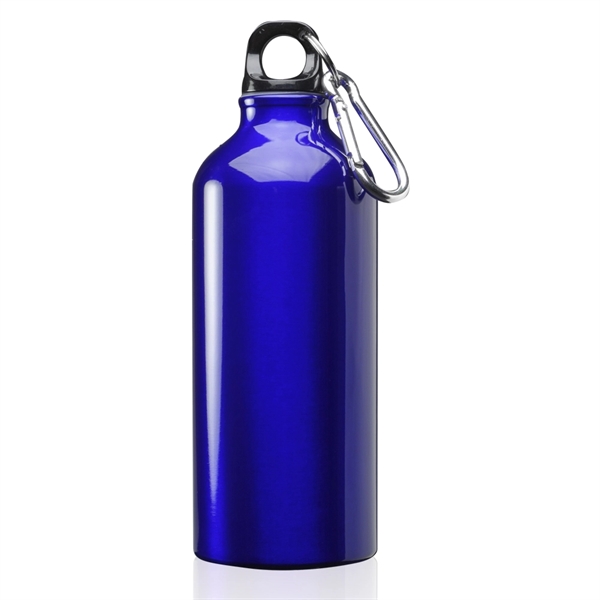 20 oz. aluminum sport water bottle with twist cap and carabiner.... from ASI 39552 BEL Promo