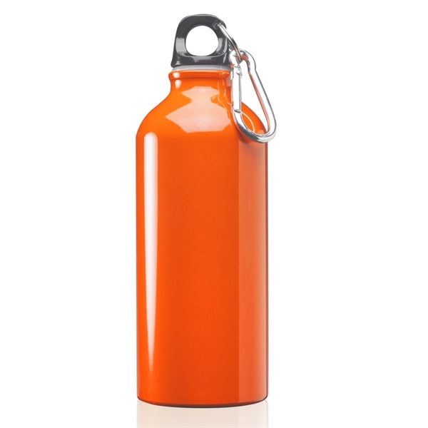 20 oz. aluminum sport water bottle with twist cap and carabiner.... from ASI 39552 BEL Promo