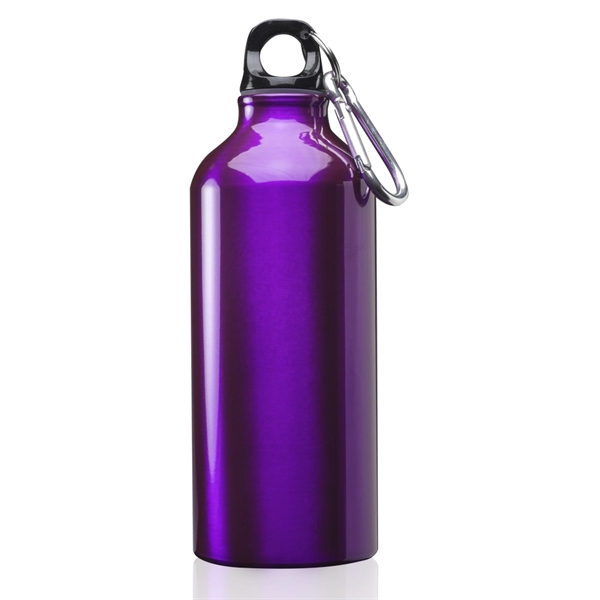 20 oz. aluminum sport water bottle with twist cap and carabiner.... from ASI 39552 BEL Promo