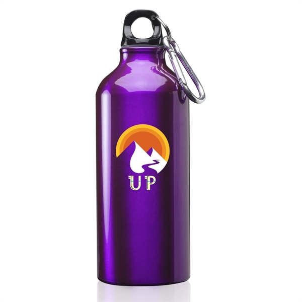 20 oz. aluminum sport water bottle with twist cap and carabiner.... from ASI 39552 BEL Promo