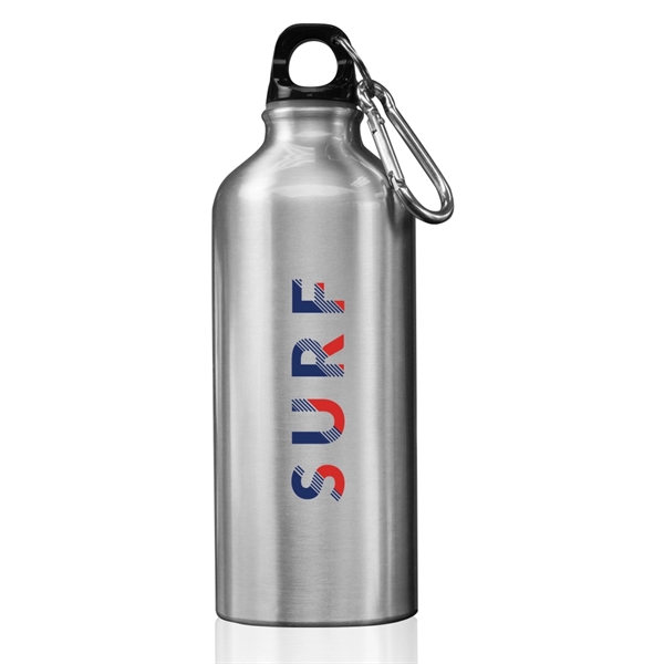 20 oz. aluminum sport water bottle with twist cap and carabiner.... from ASI 39552 BEL Promo