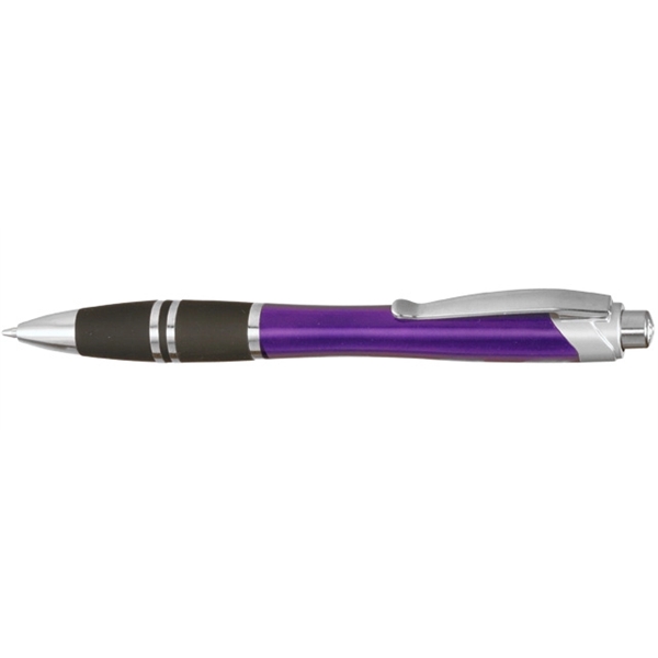 Silver Accent Grip Plastic Pen. This convenient handout is perfect upcoming... from ASI 39552 BEL Promo