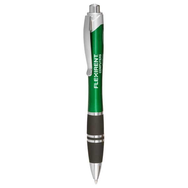 Silver Accent Grip Plastic Pen. This convenient handout is perfect upcoming... from ASI 39552 BEL Promo