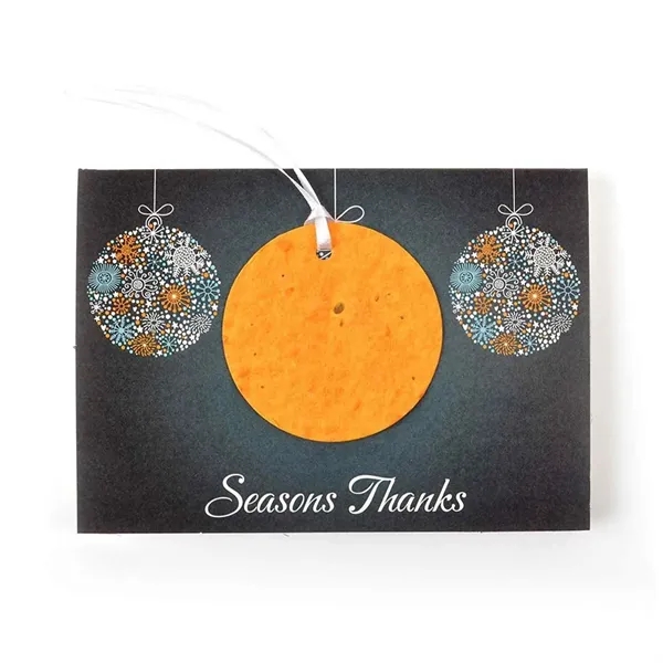 Seed Paper ornament card.... from ASI 40646 Bloomin Promotions / Bloomin' Promotions™