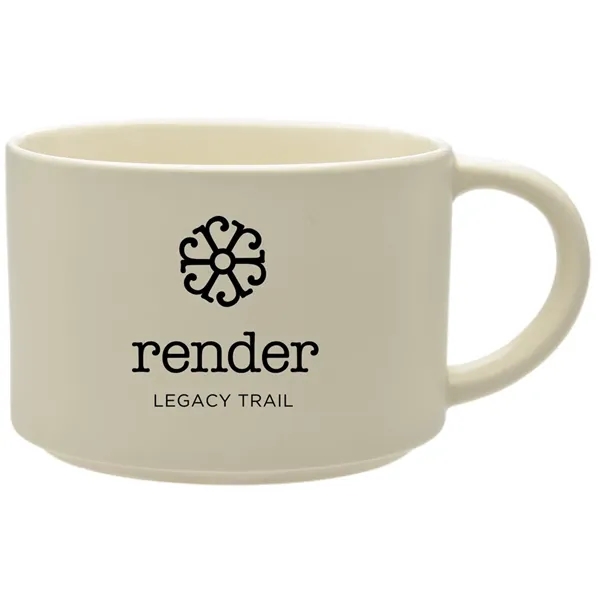 The 20 oz. Minestra Collection mug boasts a sleek matte finish,... from ASI 71920 Moderne Glass Company Inc / Glass America®