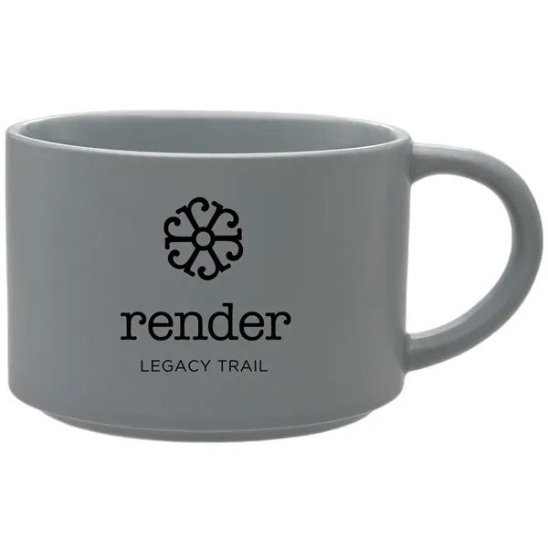 The 20 oz. Minestra Collection mug boasts a sleek matte finish,... from ASI 71920 Moderne Glass Company Inc / Glass America®