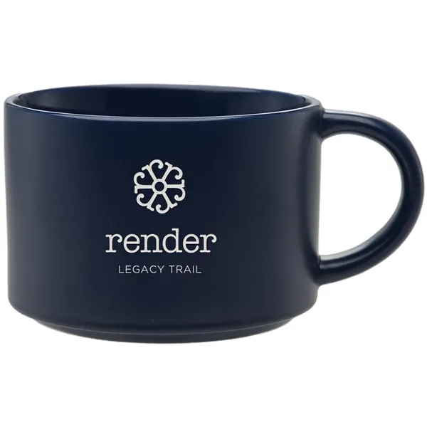 The 20 oz. Minestra Collection mug boasts a sleek matte finish,... from ASI 71920 Moderne Glass Company Inc / Glass America®