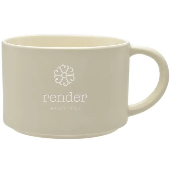 The 20 oz. Minestra Collection mug boasts a sleek matte finish,... from ASI 71920 Moderne Glass Company Inc / Glass America®