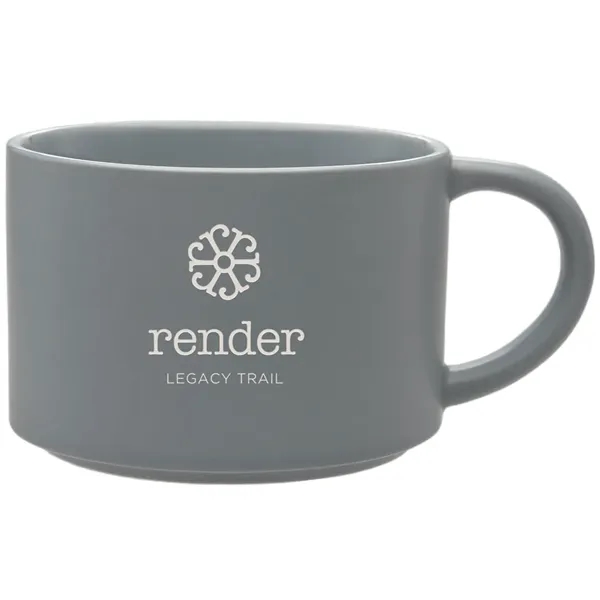 The 20 oz. Minestra Collection mug boasts a sleek matte finish,... from ASI 71920 Moderne Glass Company Inc / Glass America®