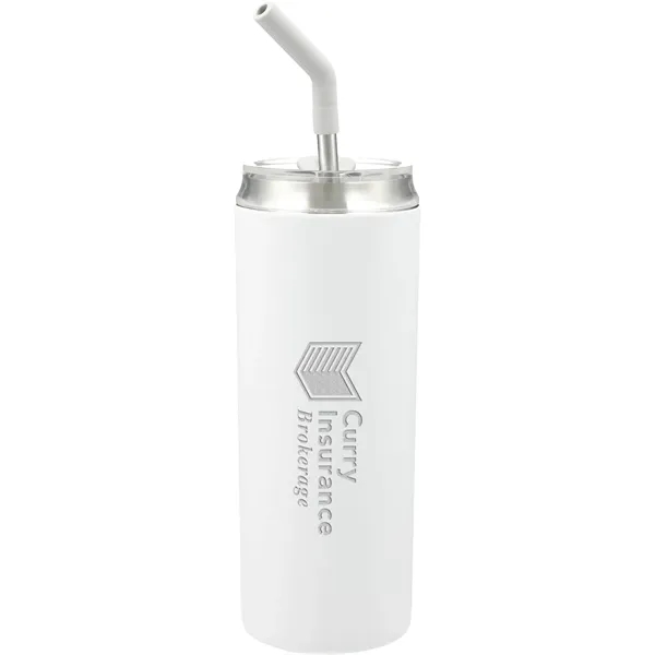 20 oz. double wall, vacuum insulated stainless steel tumbler with lid... from ASI 66887 PCNA / Leeds
