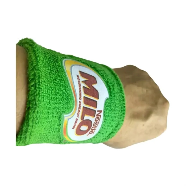 Terry cotton sport sweat wristband plus full color fabric label hot... from ASI 37218 Athena Promo (tm)