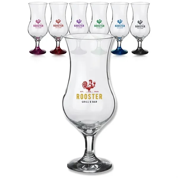 12 oz. hurricane glass with wide rim and sturdy footed base.... from ASI 39552 BEL Promo