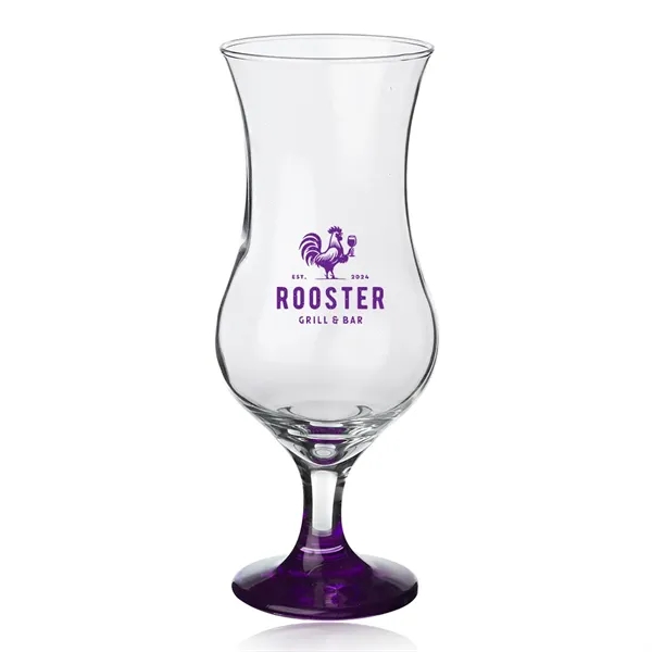 12 oz. hurricane glass with wide rim and sturdy footed base.... from ASI 39552 BEL Promo