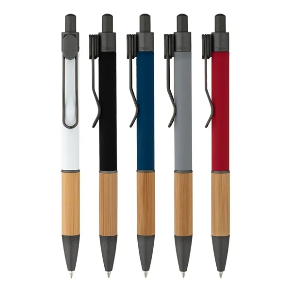 Soft Touch Bamboo Grip Ballpoint Pen... from ASI 31517 Admart Products / Admart Line