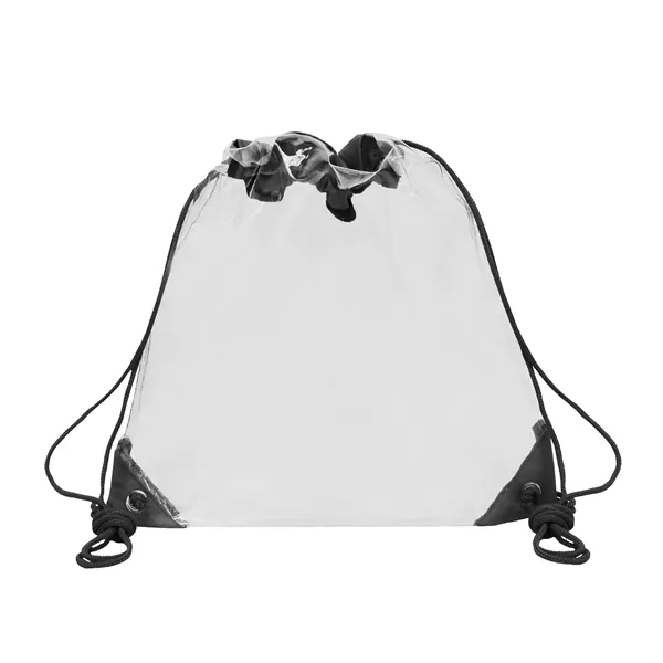 Clear PVC Drawstring, The reinforced corners enhance durability, while adjustable, comfy... from ASI 41511 Brainchild USA Inc / BrainChild Gift Club