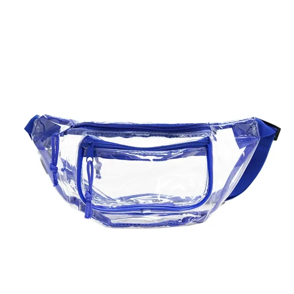 The 3 Zipper Clear Multi Pockets Fanny Pack is a versatile... from ASI 41511 Brainchild USA Inc / BrainChild Gift Club