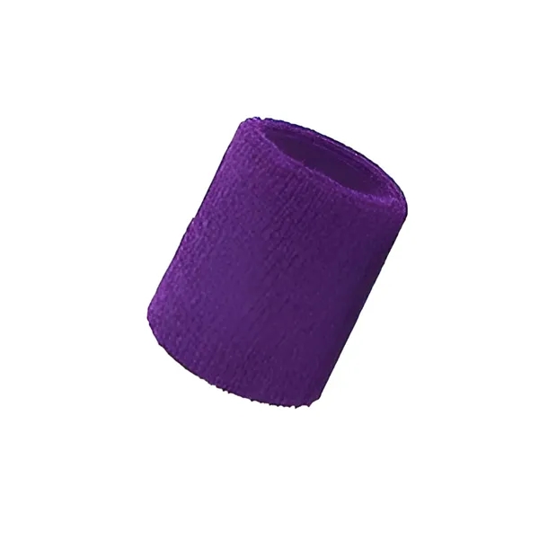 Terry polyester sports sweat wristband plus 1 color woven on 1... from ASI 37218 Athena Promo (tm)