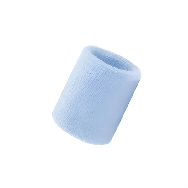 Terry polyester sports sweat wristband plus 1 color woven on 1... from ASI 37218 Athena Promo (tm)