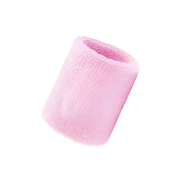 Terry polyester sports sweat wristband plus 1 color woven on 1... from ASI 37218 Athena Promo (tm)