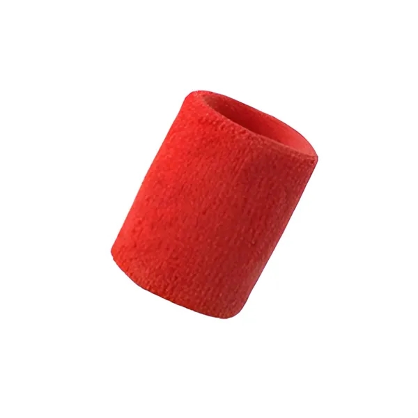 Terry polyester sports sweat wristband plus 1 color woven on 1... from ASI 37218 Athena Promo (tm)
