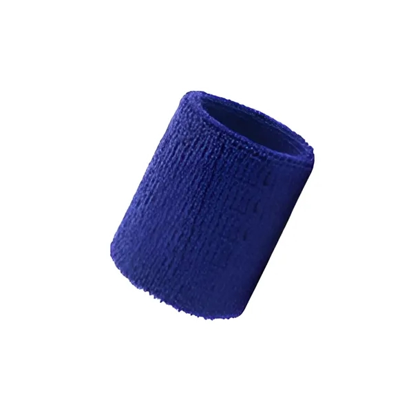 Terry polyester sports sweat wristband plus 1 color woven on 1... from ASI 37218 Athena Promo (tm)