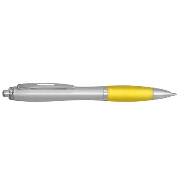 Curvaceous grip satin writing ballpoint pen.... from ASI 39552 BEL Promo