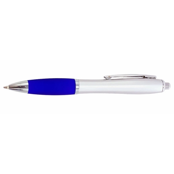 Curvaceous grip satin writing ballpoint pen.... from ASI 39552 BEL Promo