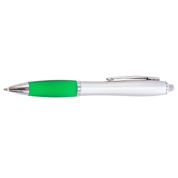 Curvaceous grip satin writing ballpoint pen.... from ASI 39552 BEL Promo