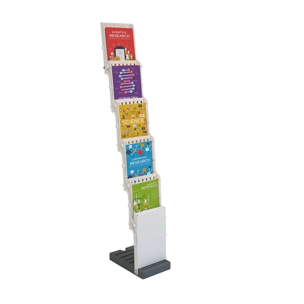 Literature display with five-tier design, plastic trays and carry case.... from ASI 87188 Showdown Displays