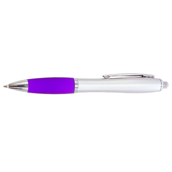 Curvaceous grip satin writing ballpoint pen.... from ASI 39552 BEL Promo