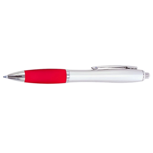 Curvaceous grip satin writing ballpoint pen.... from ASI 39552 BEL Promo