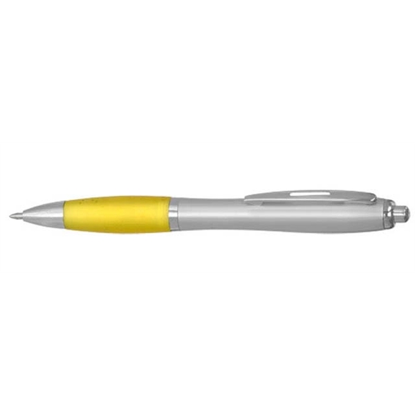 Curvaceous grip satin writing ballpoint pen.... from ASI 39552 BEL Promo