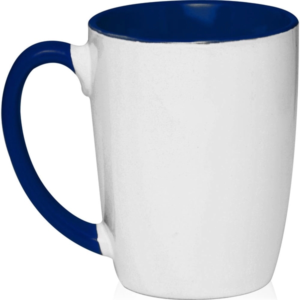 12 oz. two-tone mug with white ceramic on the outside and... from ASI 39552 BEL Promo