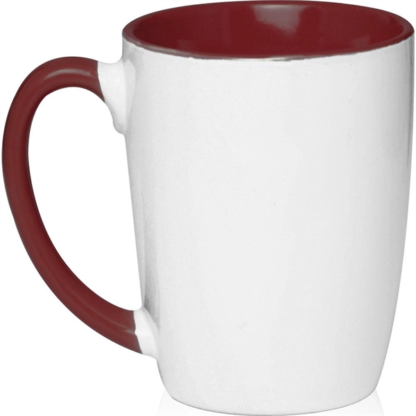 12 oz. two-tone mug with white ceramic on the outside and... from ASI 39552 BEL Promo