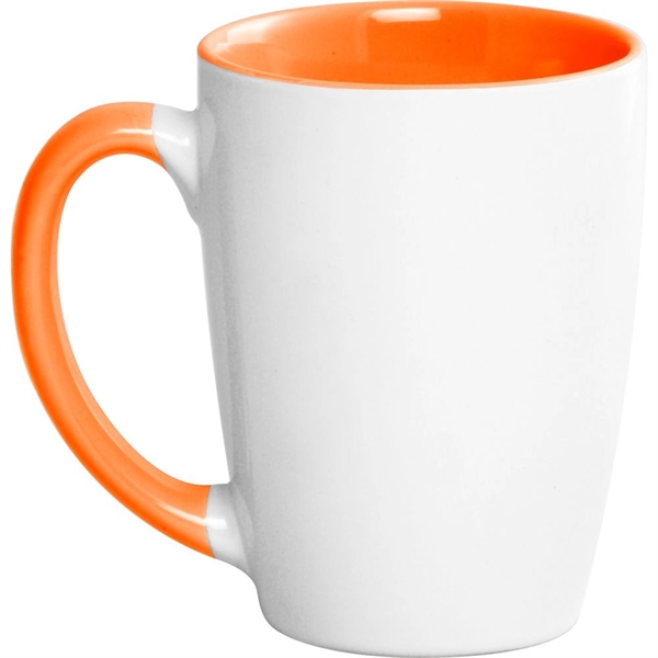 12 oz. two-tone mug with white ceramic on the outside and... from ASI 39552 BEL Promo
