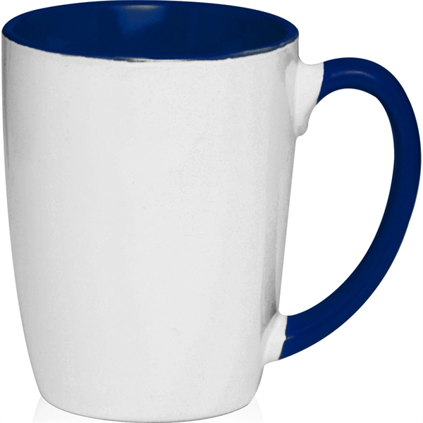 12 oz. two-tone mug with white ceramic on the outside and... from ASI 39552 BEL Promo