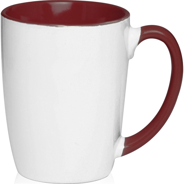 12 oz. two-tone mug with white ceramic on the outside and... from ASI 39552 BEL Promo