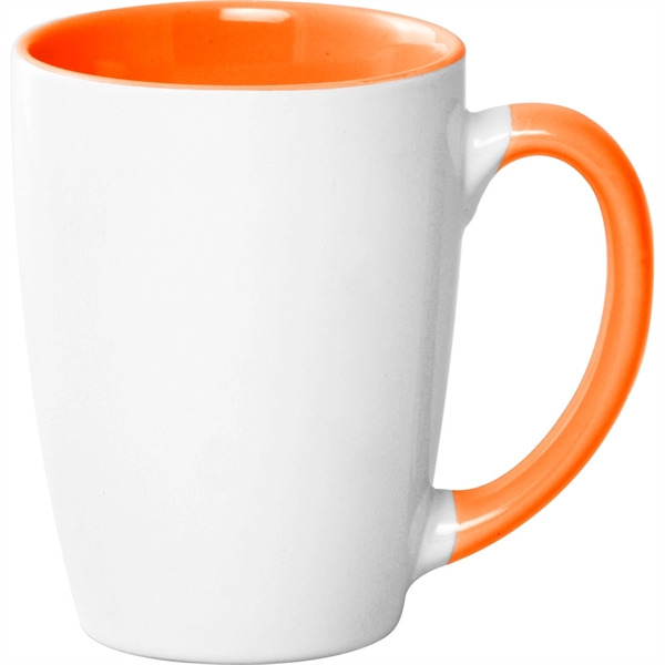 12 oz. two-tone mug with white ceramic on the outside and... from ASI 39552 BEL Promo