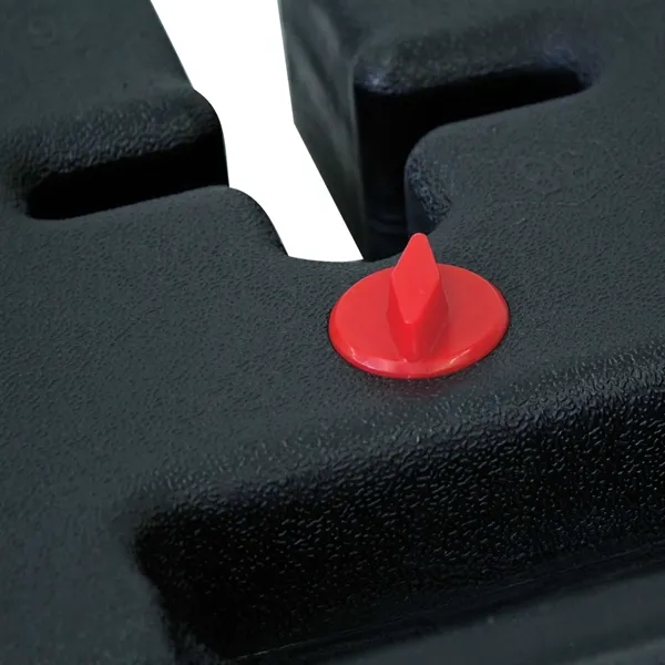 14.75" x 4.75" x 14.5" plastic water-filled 22 pound support weight... from ASI 87188 Showdown Displays