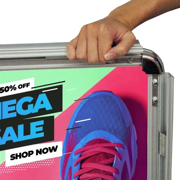 Hardware for the Outdoor Flex Sign with Ballast Base.... from ASI 87188 Showdown Displays