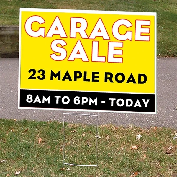 Standard step stake to mount a sign on lawns.... from ASI 87188 Showdown Displays